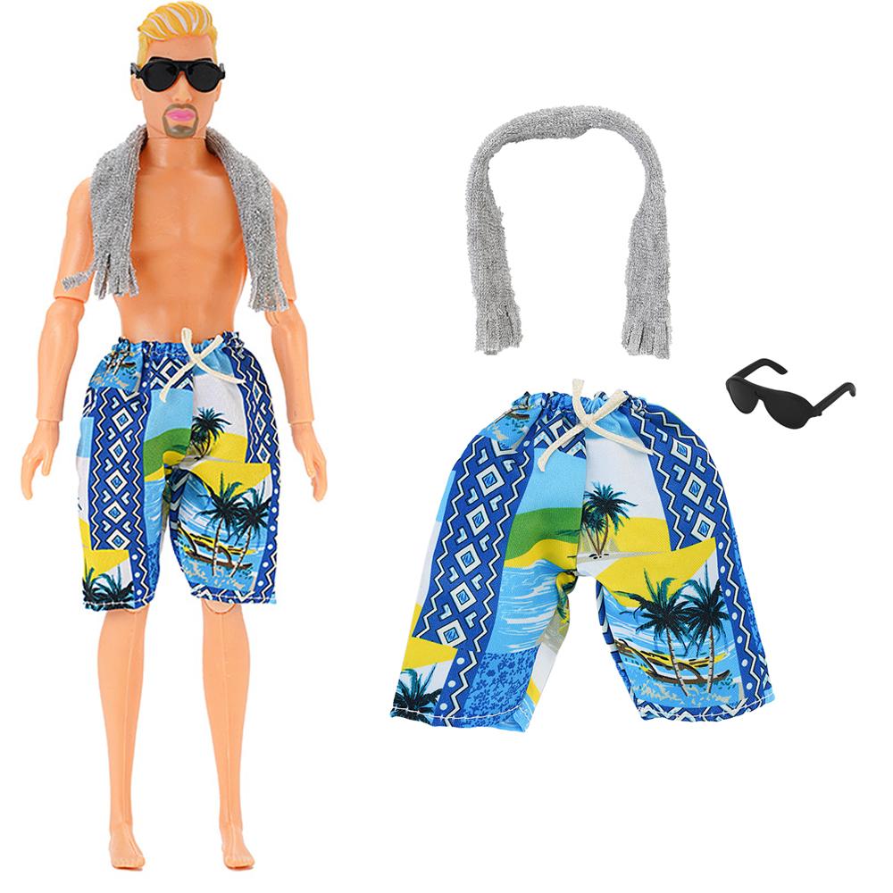 Set NK1 30CM Pantaloncini da Bambola Principe Outfit Casual Costumi da Bagno da Spiaggia Per Bambole Uomo da 12 pollici Abbigliamento Accessori Giocattolo Regalo JJ