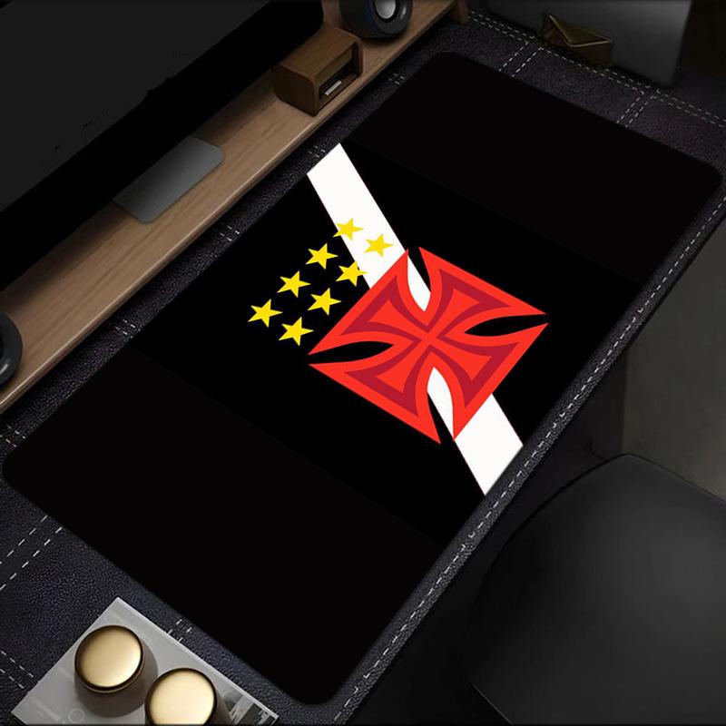 Red Cross CR Flamengo mouse pad, rubber base, esports desk mat, mouse pad for gamers and office use, gaming desk , easy to clean mat