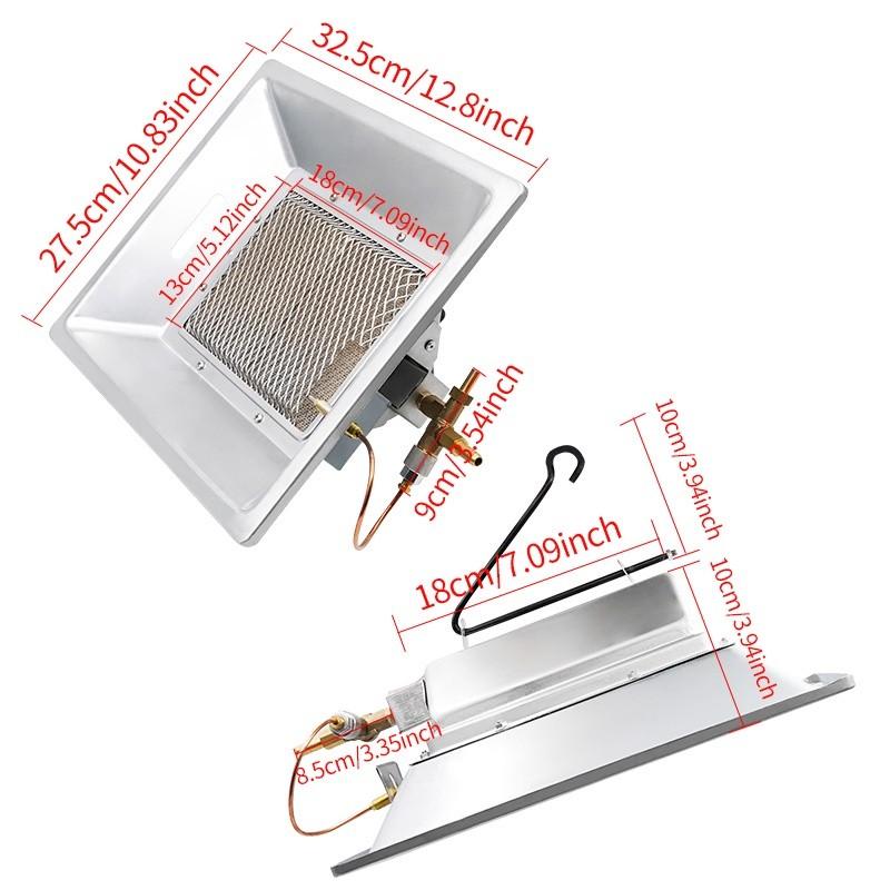 Automatic Heating Incubation Equipment Infrared Gas Brooder Heater Poultry Chicken Duck Ceramics Catalytic Heating Device
