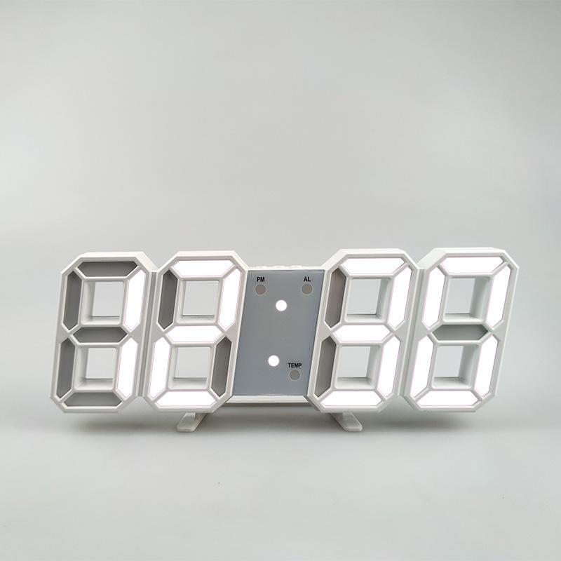 Minimalist LED 3D Wall Clock - Luminous Japanese Design for Office
