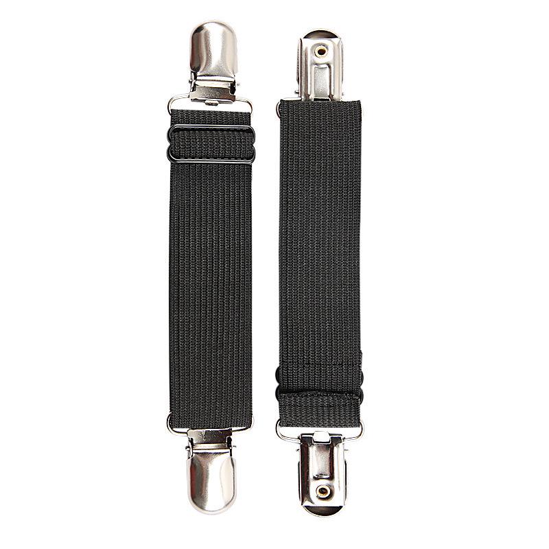 

Elastic Non-Slip Boot and Pant Cuff Clip - Adjustable Strap 20 cm чёрный