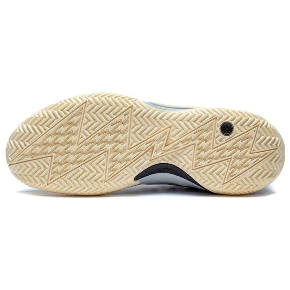 Li Ning Son Of Flash Rezistente la abraziune Respirabile Pantofi de baschet cu profil redus Bărbați Gri ABPT019-8