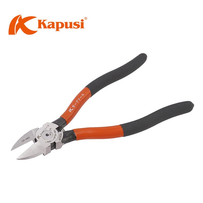 Kapusi 5" & 6" Industrial-Grade Non-Slip Chrome Vanadium Steel Oblique Pliers & Electronic Wire Cutters
