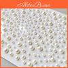 3d Selfadhesive 1 Pack Abs Simulation Pearl Bead Stickers White Decorative Pearls For Diy Crafts Phone Cases Gift Wrapping