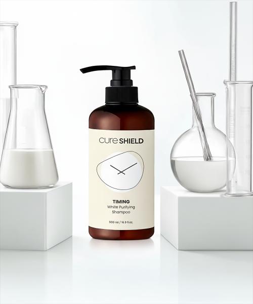

Cureshield Timing White Purifying Shampoo Ep 04 Dandruff Oily Scalp 500ml White Shampoo Refill 1000ml