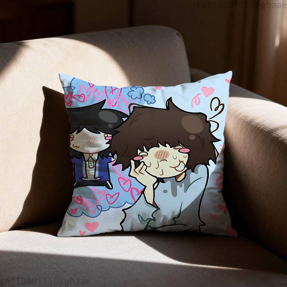 Will Mike Onewheatmark Kissenbezug Sofa Wohnzimmer Schlafzimmer Kopfteil Rückenlehne Kissen Quadratisches Kissen Nickerchenzeit