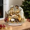 Double Sided Acrylic Ornaments Christmas Theme 2D Ornament, Double-sided Holiday Decoration, Festive Room Decor Stable Base Religious Ornament