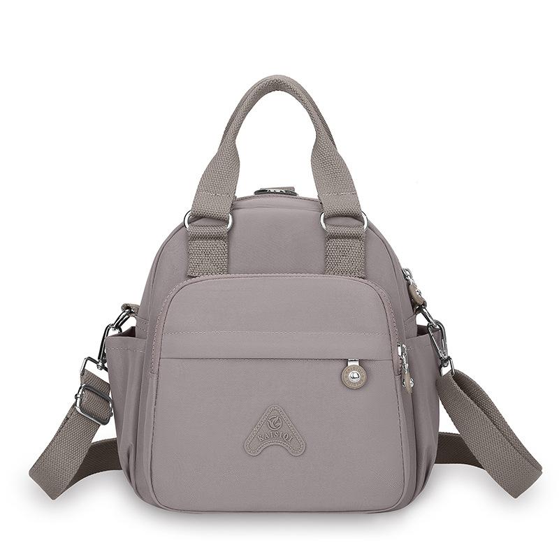 

Women s Backpack Multi-Functional Shoulder Crossbody Bag Water-Repellent Nylon Handbag серый
