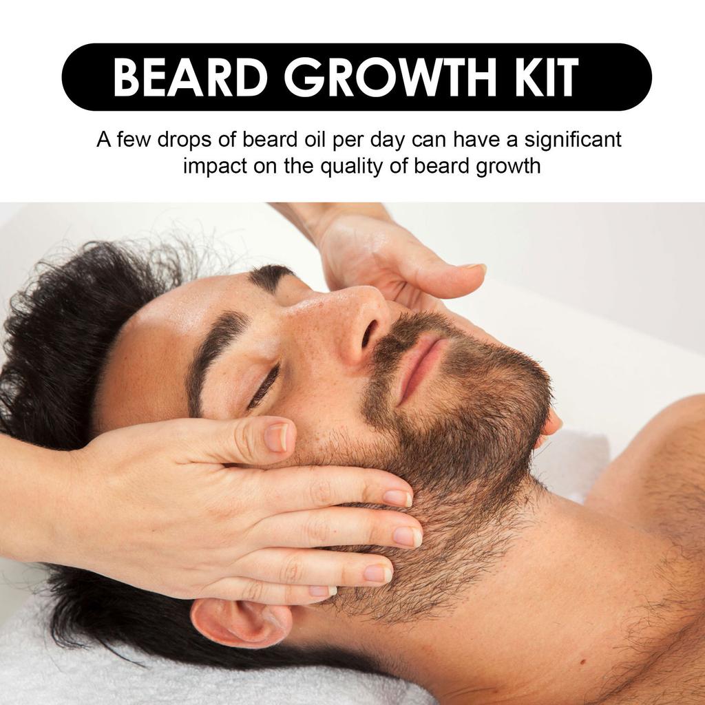 East Moon Beard Care Essence Set Men's Facial Care Hair Nutrition Nourishing Beard Care Less