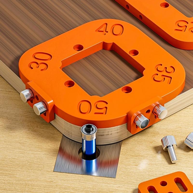 2Pcs Portable Round Corner Radius Jigs Router Templates Positioning Tool for Woodworking Auxiliary with 4 in 1 Design