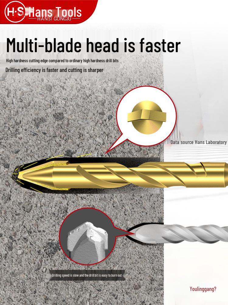 Eccentric Carbide Drill Bit for Ceramic, Glass, and Concrete Tiles