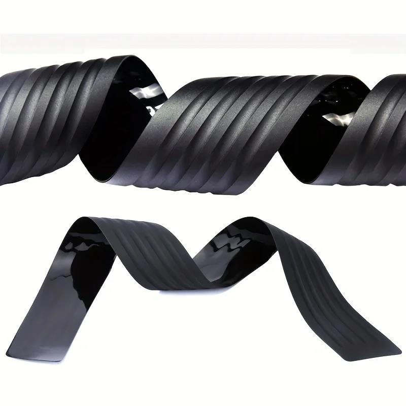 Anti-scratch Car Trunk Door Sill Plate Protector Universal Rear Bumper Guard Rubber Mouldings Pad Trim Cover Strip Car Styling Interior Mirrors 6