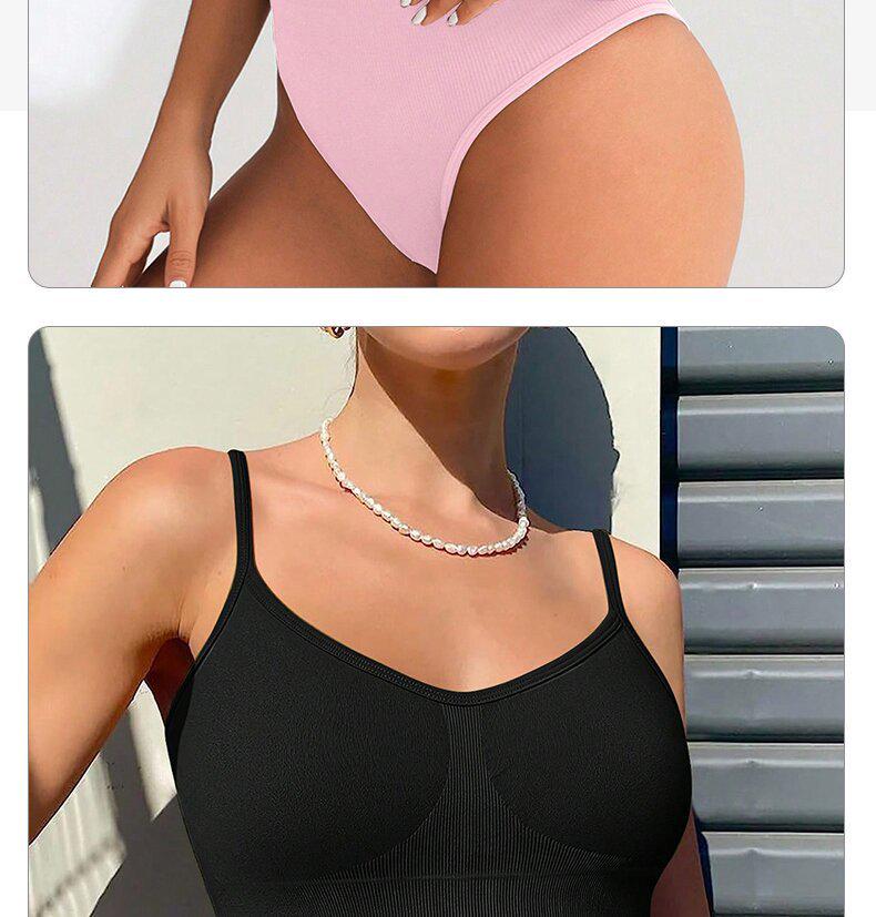 Dams Bodysuit med Öppen Rygg och Trosa med Magekontroll, Midjetränare & Stusslyftare
