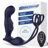 Prostate Massager Wireless Remote Control Male Masturbation Rear Anal Plug Cum Locking Ring Vibrator