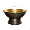Pedestal Bowl Hammered Footed AntiqueStyle for Hosts, Restaurants, Dining Table, Dinner