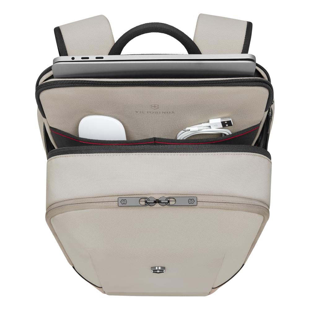 Victorinox Altmont Modern Compact Stone 20L Features a Standalone Laptop Sleeve Sound Pocket for Antibacterial Multifunctional Design for Business and