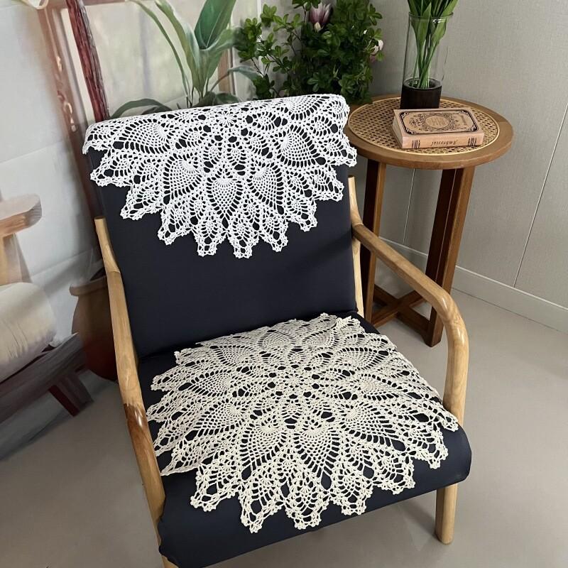 1 Stück Vintage Tischdecke Deckchen Spitze Häkeln Blumen Tischdecke Abdeckung Matte Durchbrochene Spitze Bankett Hochzeit Dekoration