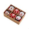 6 Pieces Christmas Ball Ornament Felt Celebration Hanging Decoration Party Supplies