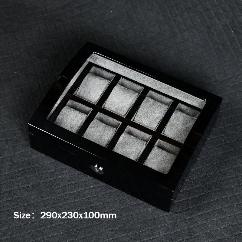

Retro Watch Storage Boxes Luxury Wrist Watch Display Case Household Watches Organizer Large Capacity Watches Saves Cases чорний