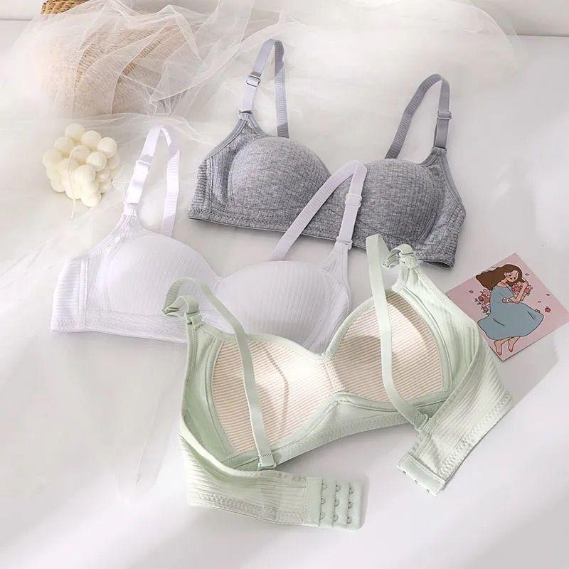 New Student Bra Seamless Sexy Sleep Underwear Women's Small Breasts Gather Without Steel Ring Upper Support Underwear Breathable