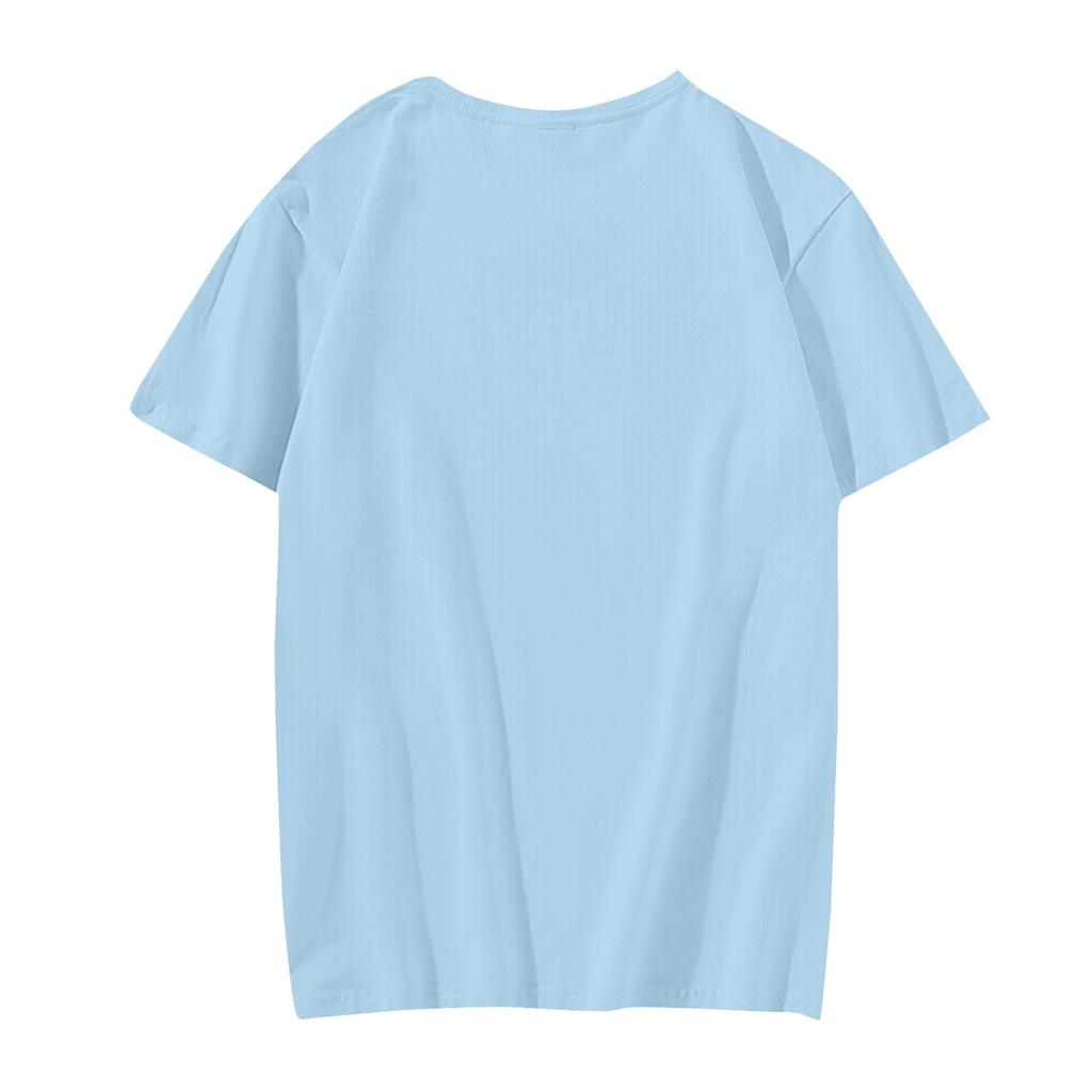 Boys Girls Round Neck Casual Printed Short-sleeved T-shirt Top