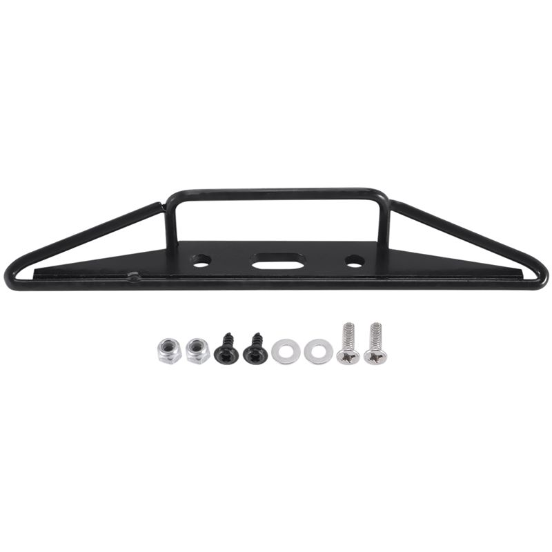 X59A_Metal Rear Bumper for MN D90 D99 D99S MN90 MN99S 1/12 RC Parts,Black