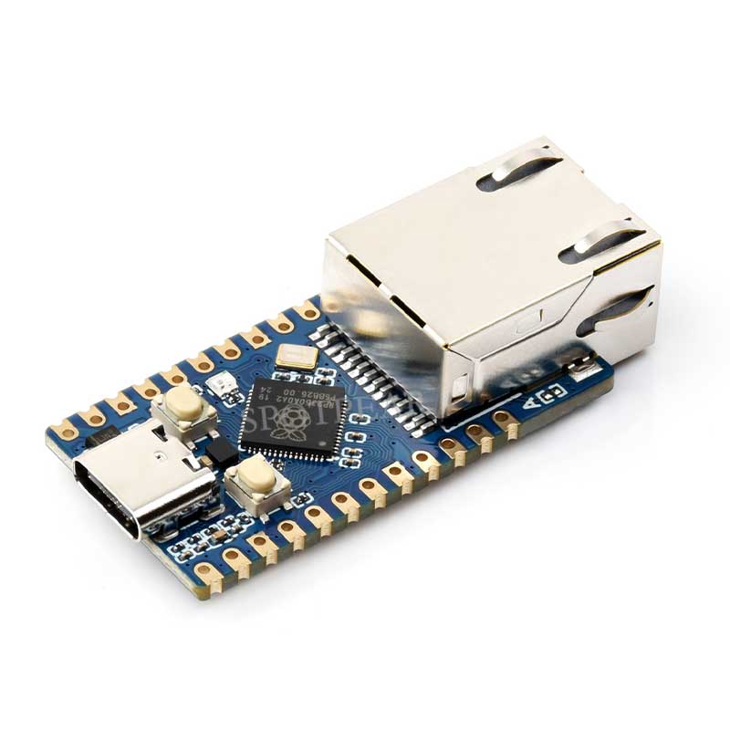 Waveshare RP2350-ETH Raspberry Pi Pico 2 RP2350 ETH CH9120 TCP/UDP Ethernet Network For Arduino