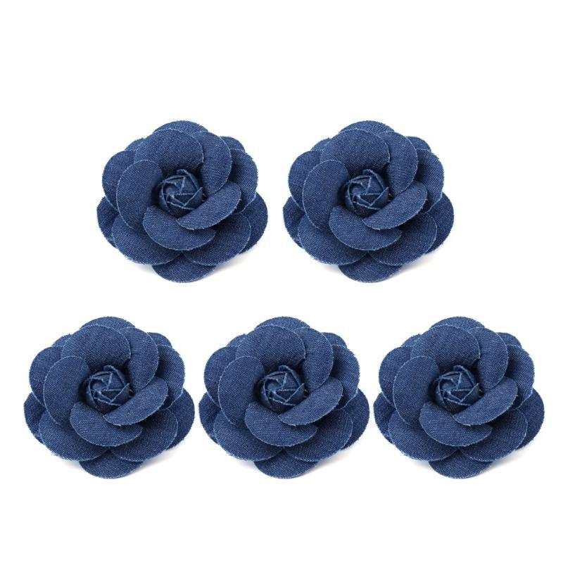 5pc Korea Fabric Flowers Clothes Hats Dress Decoration Flower Hair Accessories DIY Scrapbooking Crafts Supplies