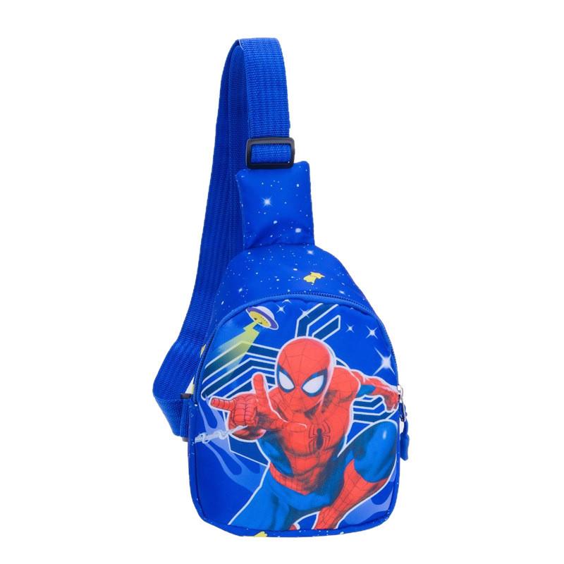 Spider Man Childrens Crossbody Bag With Polyester Lining For Kindergarten Daily Use