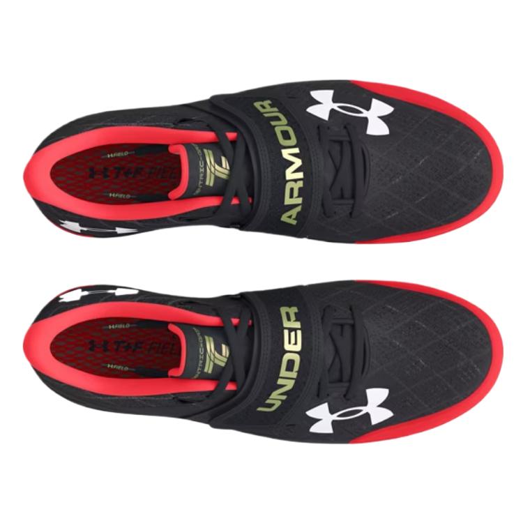 Under Armour Centric Grip Black Racer Red Unisex Sneakers White 3021862-006