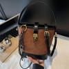 Autumn Simple Handbag Small Bag Women's New High-value Bucket Bag Diamond Lattice Casual Shoulder Crossbody Bag
