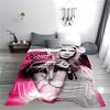 Pink Pop Art Blanket Design for All Seasons Blanket Lunch Break Throw Gift