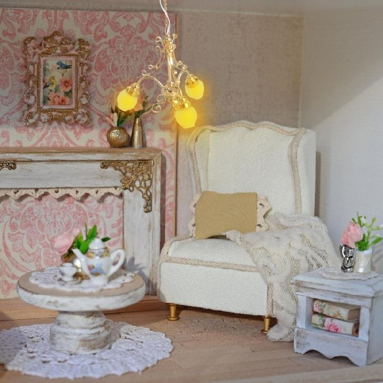Doll House Ceiling Lamp Model Furniture Model Accessories Teenager Girls for 1:12 Dollhouses Living Room Decorations
