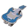 Metal Magnetic Golf Cap Hat Visor Clip Ball Marker Accessory (Blue Guitar)