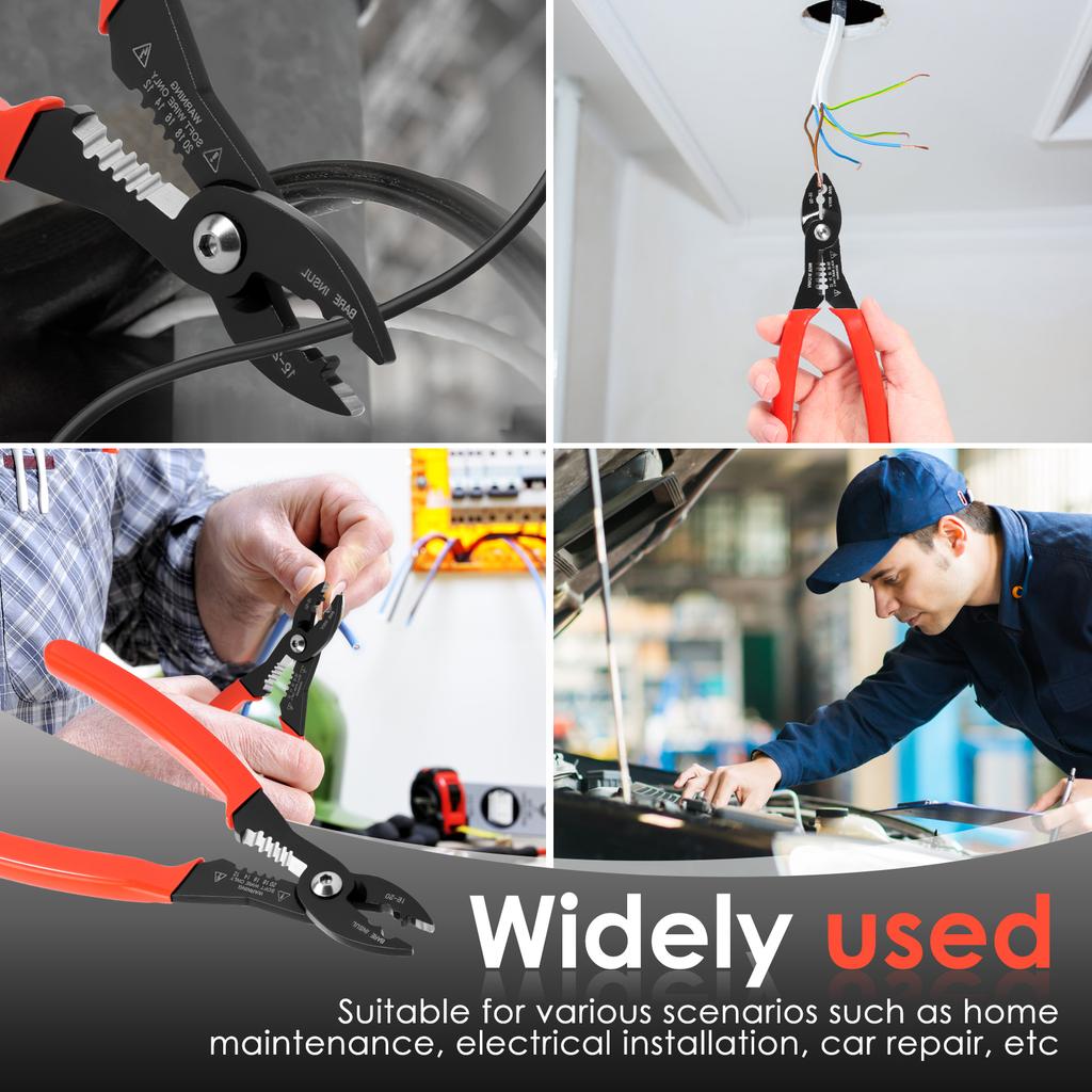 Multifunctional Electrical Wire Stripper 4 in 1 Wire Crimping Tool With Anti Slip Handle for Electrical Installation Car Repair