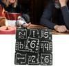 Artistic Geometrics Acrylic Dices with Nonslip Texture Educational Dices for Probability Game and Group Activity