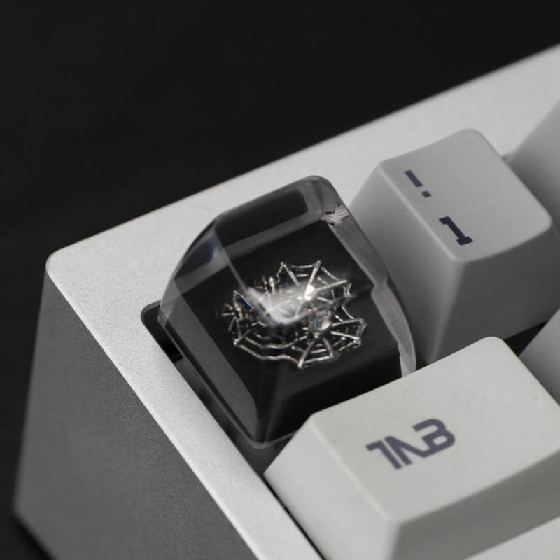Artisans Dark Series Resins Keycaps With Glowing Effect AntiWear Key Top For Mechanical Keyboards