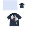 Mens Loose Fit Cotton Blend Short Sleeve T-Shirt With Cartoon Print Breathable Casual Tee Teens Adults