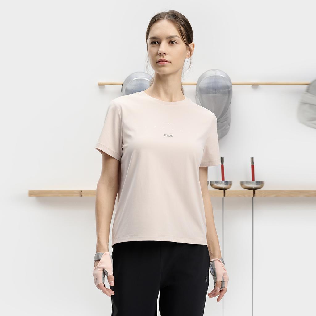 New FILA T Shirt Women's Light Clam Pink A11W431107FPK