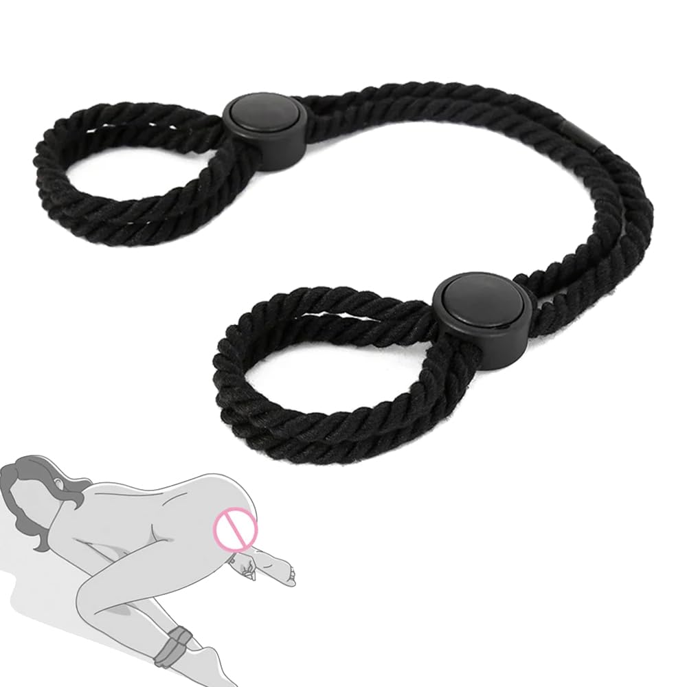 Adjustable Rope Cuffs Sexy Bondage Handcuffs Ankle Cuff Restraints Bracelet Erotic Adult Toys Couples Flirt Tool Binding Gadget