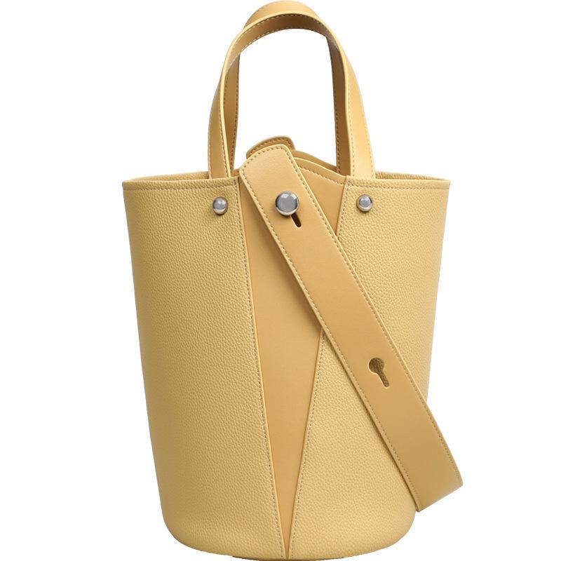 

Bucket bag niche new women s bag summer leather fashion large capacity vegetable basket shoulder handbag
