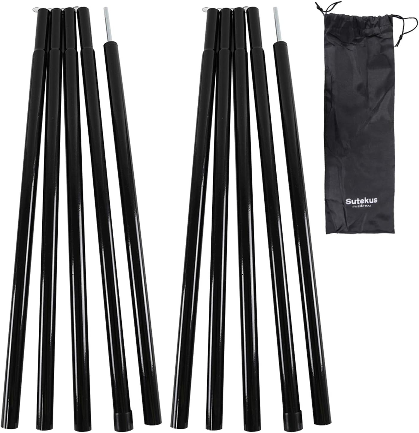 

Комплект из 2 регулируемых стоек для палатки Sutekus Tent Tarp Wing (черный)