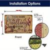 Personalized Custom Metal Sign Vintage Sewing Room Wall Decor Quilting Studio Tin Plaque