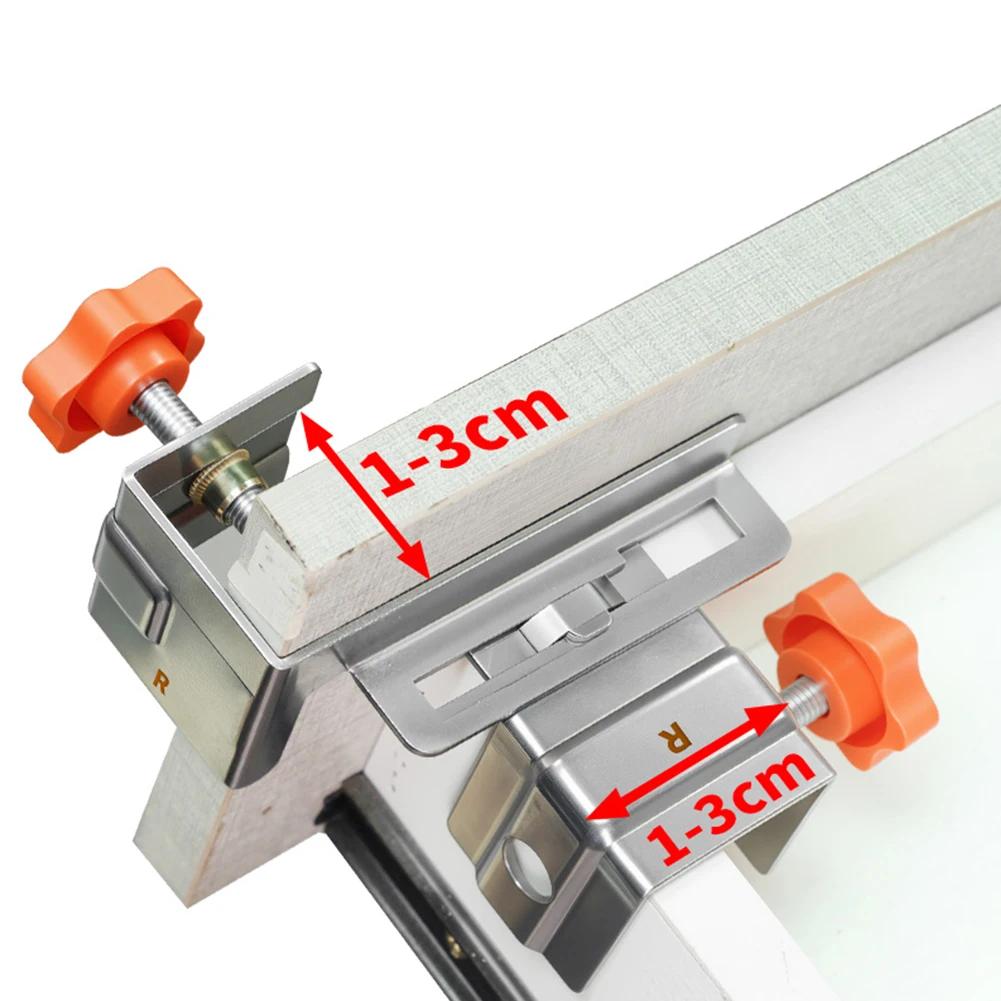 High Drawer Clamps Drawer Front Mounting Clip Woodworking Jigs Adjustable Drawer Panel Fixing Tool Fastening Clip Hardware
