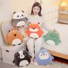 Penguin Fox Capybara Plush Toys Animal Stuffed Doll Room Decoration Kids Gift