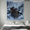 Tapisserie murale Berserk Accroche murale esthétique Couverture en tissu imprimé Tapisseries décoratives pour chambre à coucher salon Décoration intérieure