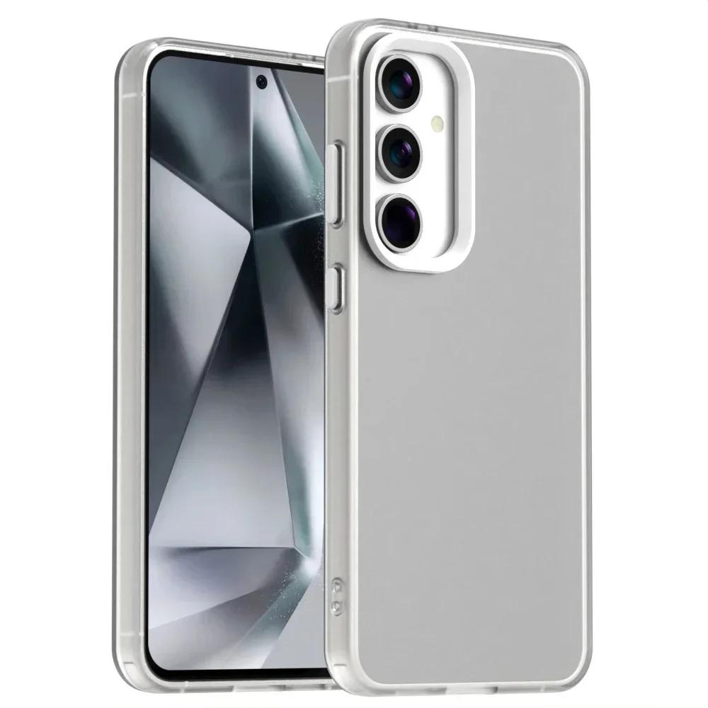 

Matte Candy Translucent Case For Samsung Galaxy A56 A36 A16 A06 A05 A05S M35 F15 C55 F55 M55 5G Coque Frosted Bumper Cover For Galaxy M35 5G