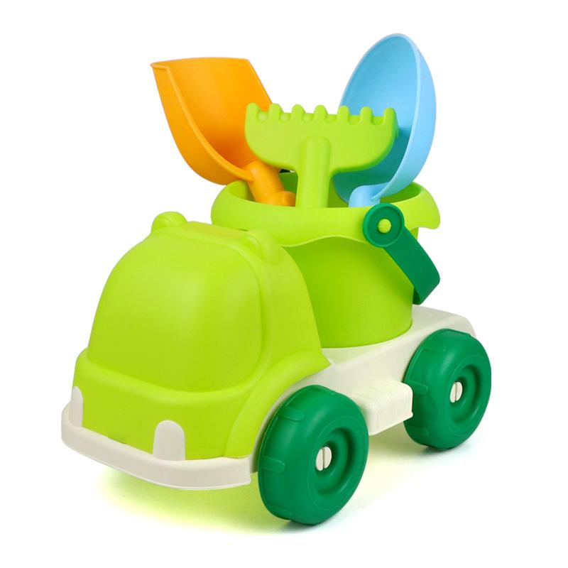 Children's Beach Toy Car, Baby Indoor Swimming Sand Digging Tools, Sand Playing Suit, Shovel Bucket