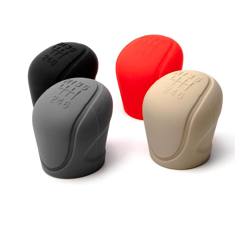 1Pc Manual 6-Speed Car Interior Accessories Car Silicone Gear Shift Knob Cover Gear Shift Non-Slip Grip Handle Protective Covers