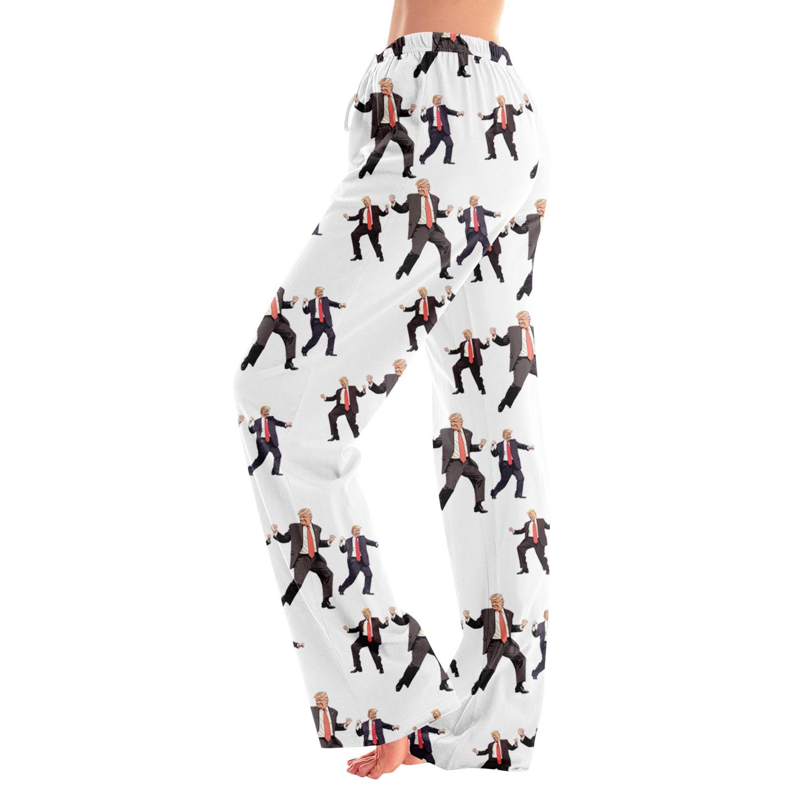 

Пижамные штаны для взрослых, одежда для сна, повседневные брюки с эластичной резинкой на талии, удобные прямые свободные брюки для йоги XXXL